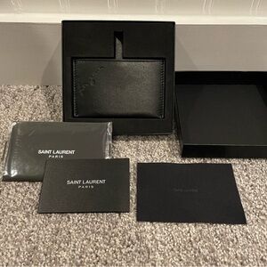 Authentic YSL Cardholder/Mirror Set
